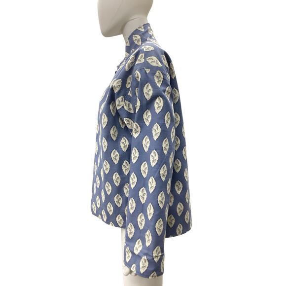 NWOT Artisan Jacket Women’s Size XL Reversible Flower Pattern Leaves Pattern - Picture 7 of 9